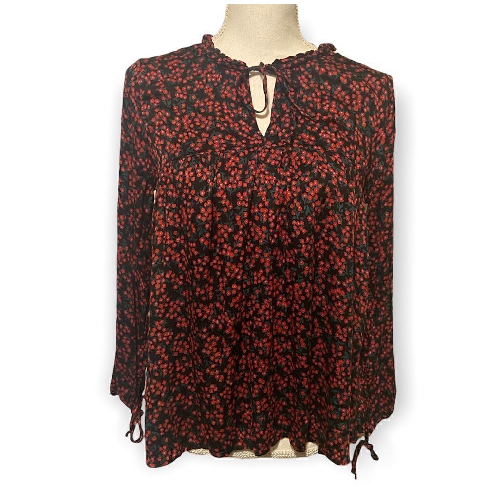 Velvet Graham & Spencer Peasant Floral Blouse